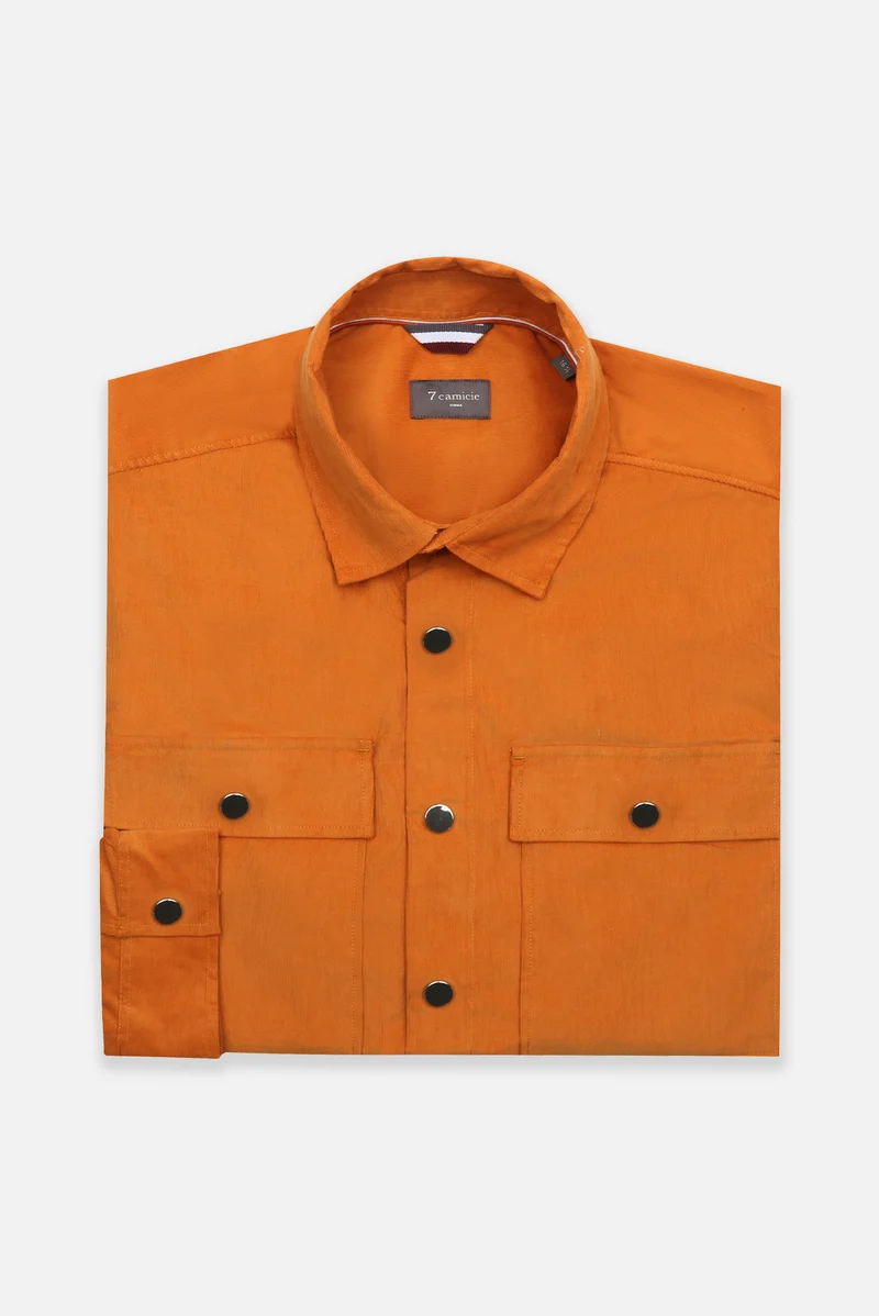 Sport Velvet Man Shirt Yellow