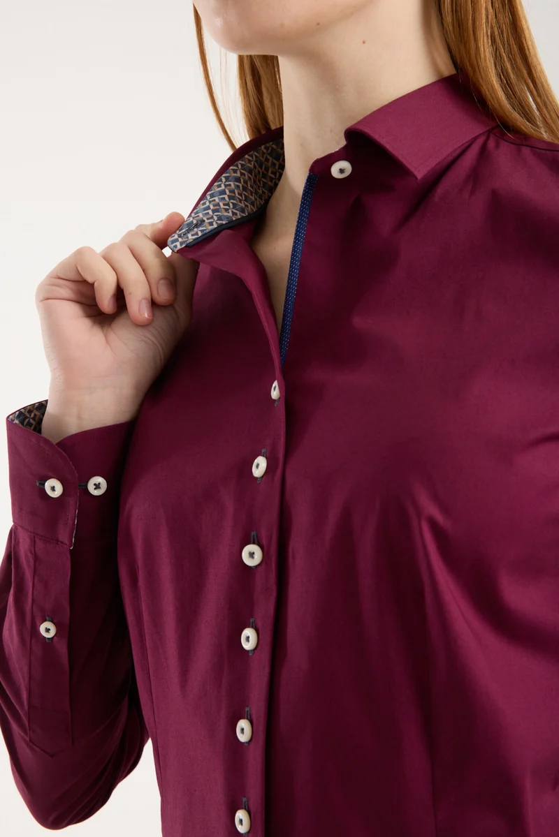 Beatrice Sport Poplin Stretch Women’s Shirt Red