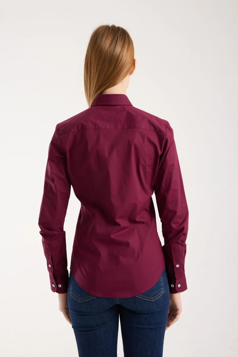 Beatrice Sport Poplin Stretch Women’s Shirt Red