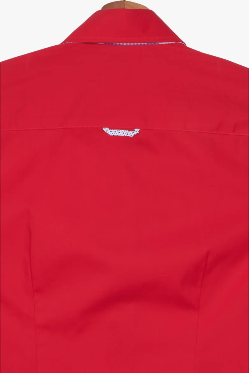 Silvia Iconic Poplin Stretch Women’s Shirt Red
