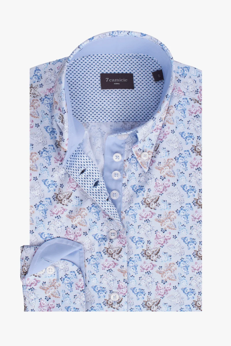 Silvia Iconic Poplin Women’s Shirt White Blue