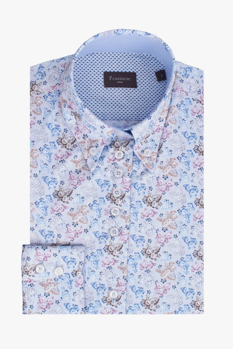 Silvia Iconic Poplin Women’s Shirt White Blue