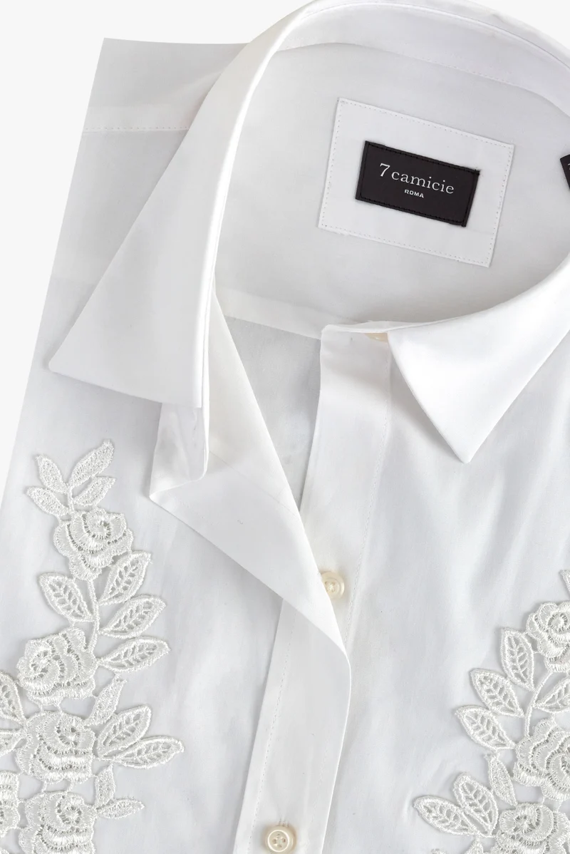 Poplin Stretch Women Essentials Shirt White