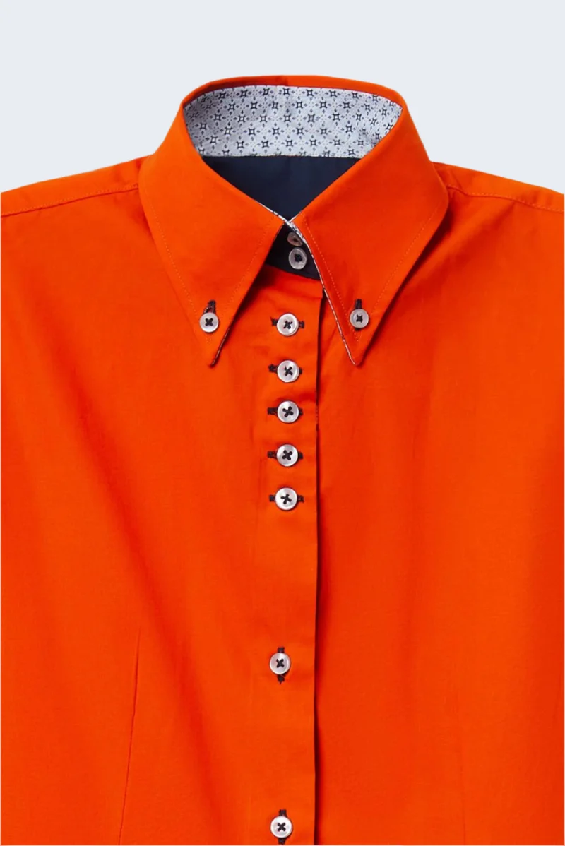 Silvia Iconic Poplin Stretch Women’s Shirt Orange