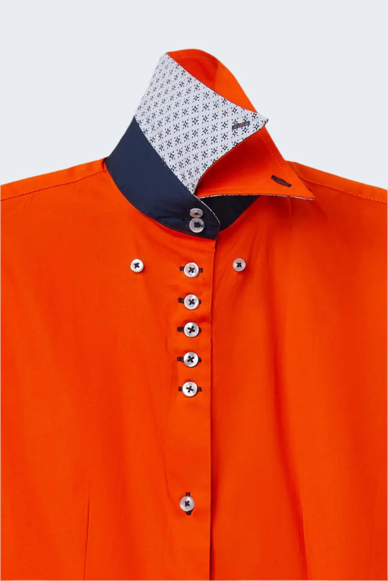 Silvia Iconic Poplin Stretch Women’s Shirt Orange
