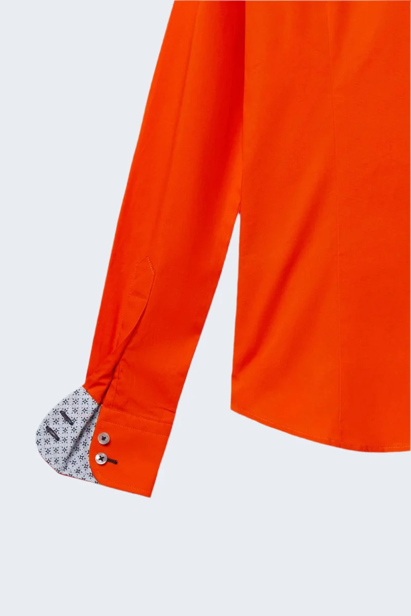 Silvia Iconic Poplin Stretch Women’s Shirt Orange