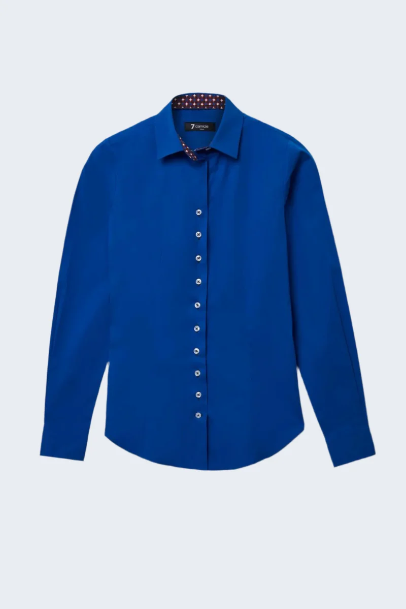 Beatrice Sport Poplin Stretch Women’s Shirt Navy Blue