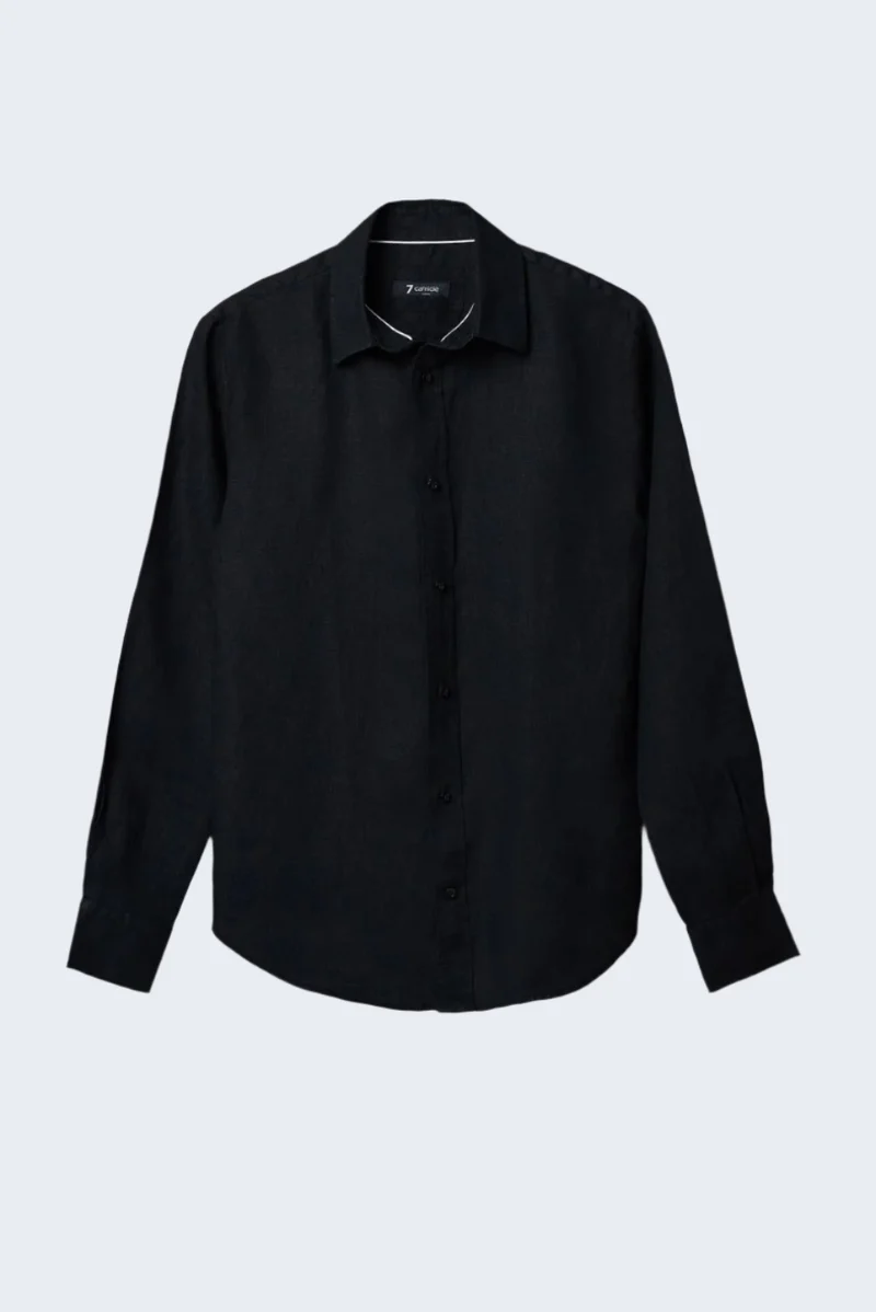 Beatrice Sport Linen Women’s Shirt Black