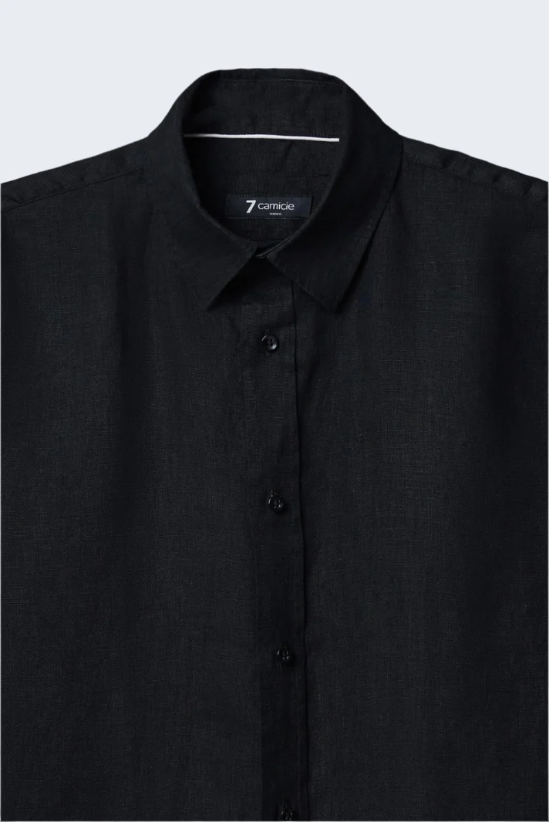 Beatrice Sport Linen Women’s Shirt Black