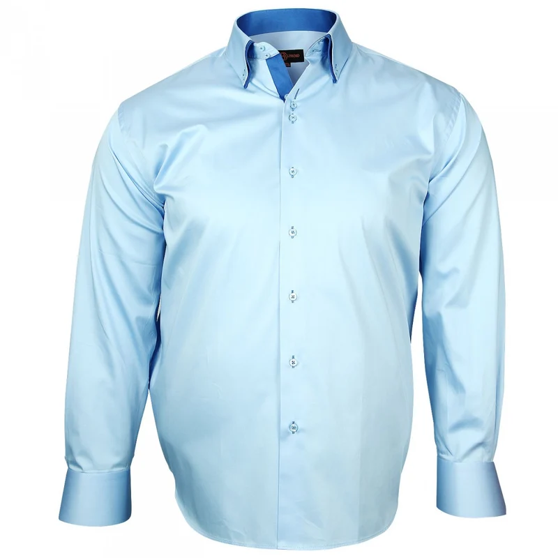 Chemise homme grande taille double col coupe droite BROOKS Doublissimo
