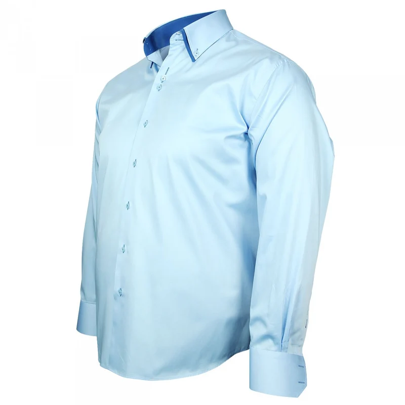 Chemise homme grande taille double col coupe droite BROOKS Doublissimo