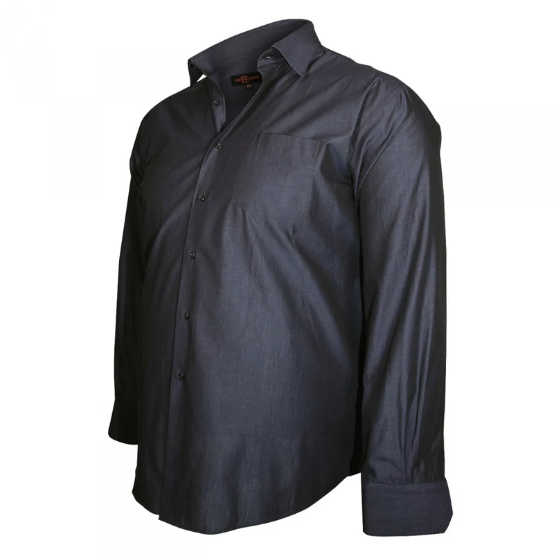 Chemise homme grande taille col italien coupe droite TRENDY Doublissimo