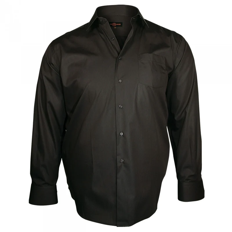 Chemise homme grande taille col italien coupe droite TRENDY Doublissimo