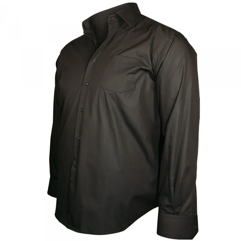 Chemise homme grande taille col italien coupe droite TRENDY Doublissimo