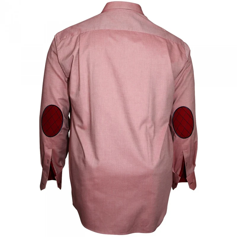Chemise homme grande taille à coudières coupe droite ELBOW Doublissimo