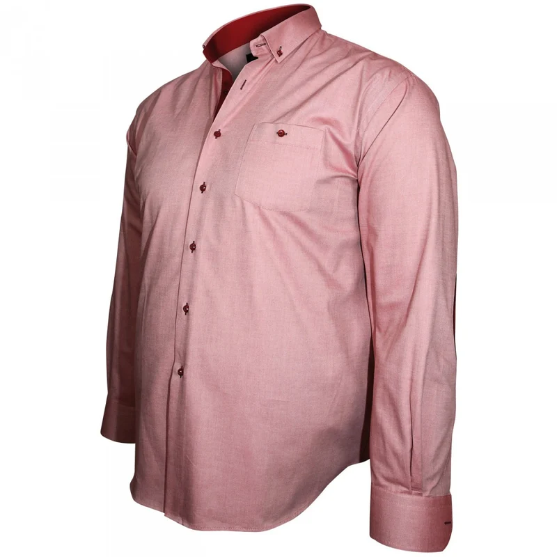 Chemise homme grande taille à coudières coupe droite ELBOW Doublissimo