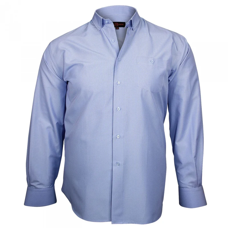 Chemise homme grande taille sport coupe droite CHECKED Doublissimo