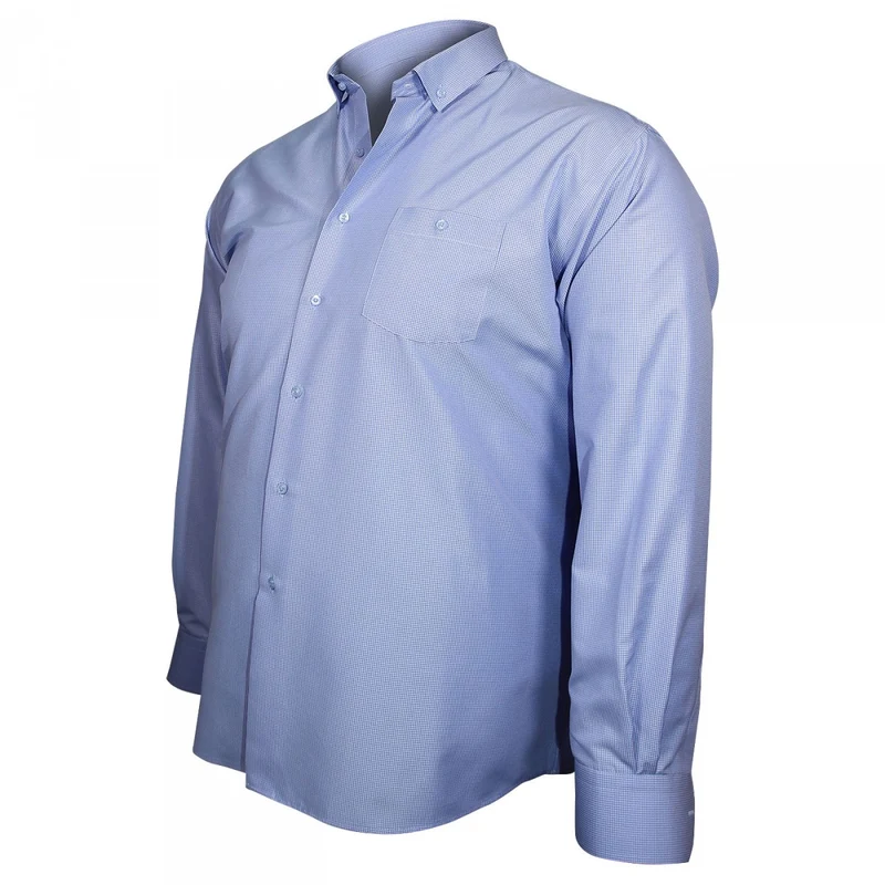 Chemise homme grande taille sport coupe droite CHECKED Doublissimo