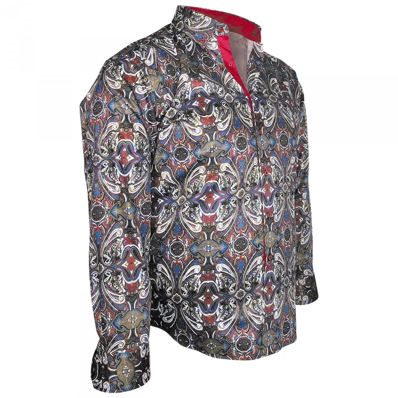 Chemise homme grande taille imprimée coupe droite VERONE Doublissimo
