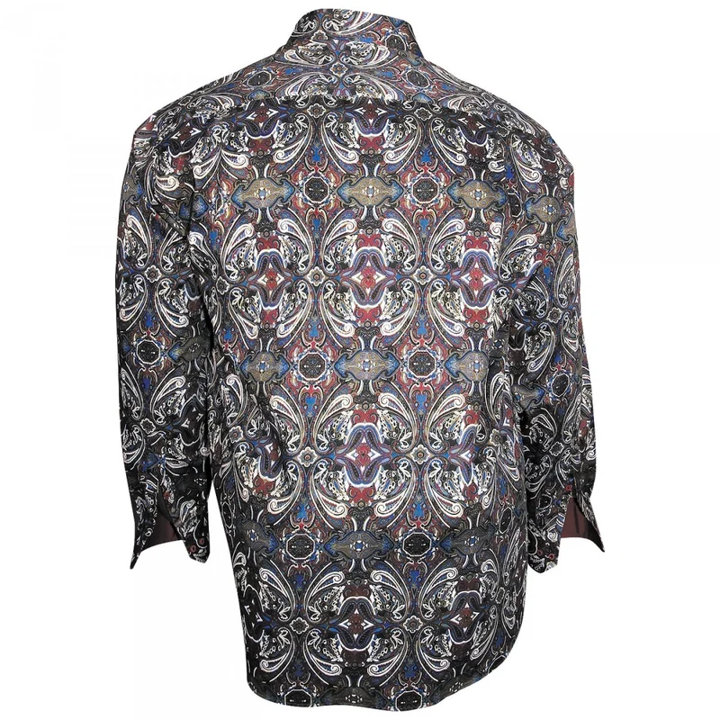 Chemise homme grande taille imprimée coupe droite VERONE Doublissimo