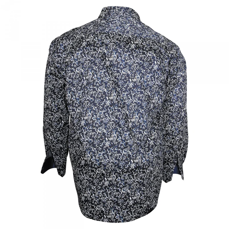Chemise homme grande taille imprimée coupe droite VERONE Doublissimo