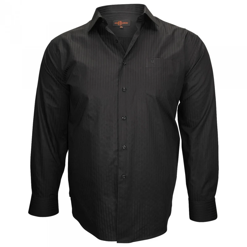 Chemise homme grande taille popeline armurée coupe droite PRESTIGE Doublissimo