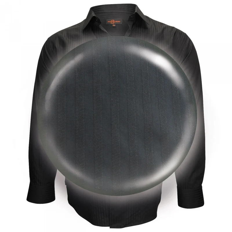 Chemise homme grande taille popeline armurée coupe droite PRESTIGE Doublissimo