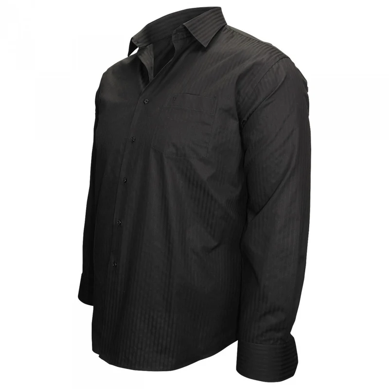 Chemise homme grande taille popeline armurée coupe droite PRESTIGE Doublissimo