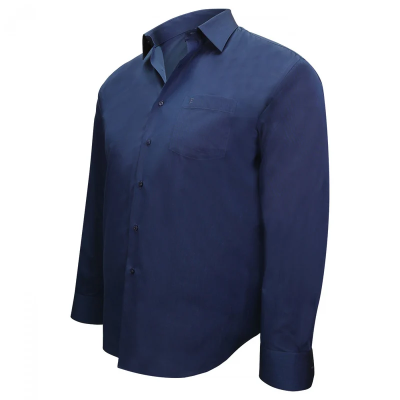 Chemise homme grande taille fil à fil coupe droite DANDY Doublissimo
