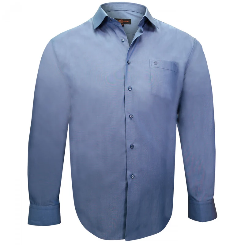 Chemise homme grande taille fil à fil coupe droite DANDY Doublissimo