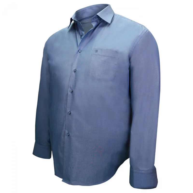 Chemise homme grande taille fil à fil coupe droite DANDY Doublissimo