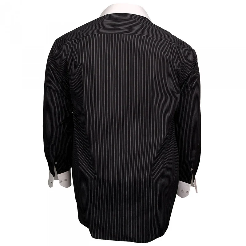 Chemise homme grande taille à col blanc coupe droite BUSINESS Doublissimo