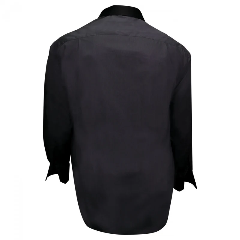 Chemise homme grande taille col noir coupe droite BUSINESS2 Doublissimo