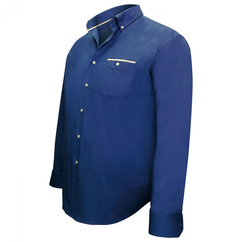 Chemise homme grande taille tissu oxford coupe droite LONDON Doublissimo