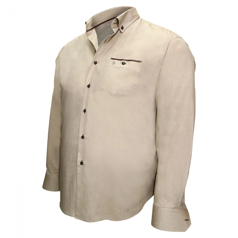 Chemise homme grande taille tissu oxford coupe droite LONDON Doublissimo