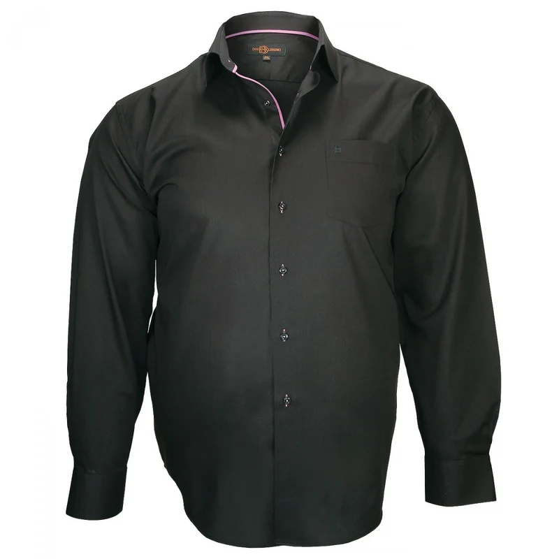 Chemise homme grande taille tissu armuré coupe droite LUGANO Doublissimo