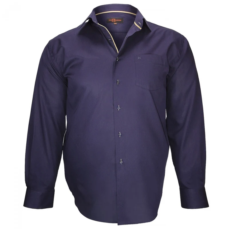 Chemise homme grande taille tissu armuré coupe droite LUGANO Doublissimo