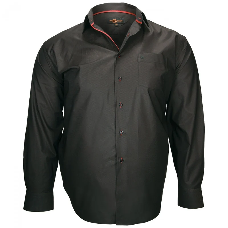 Chemise homme grande taille tissu armuré coupe droite LUGANO Doublissimo