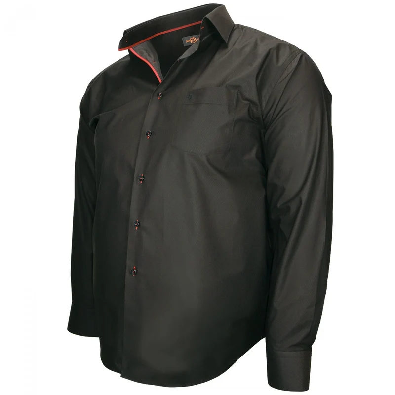 Chemise homme grande taille tissu armuré coupe droite LUGANO Doublissimo