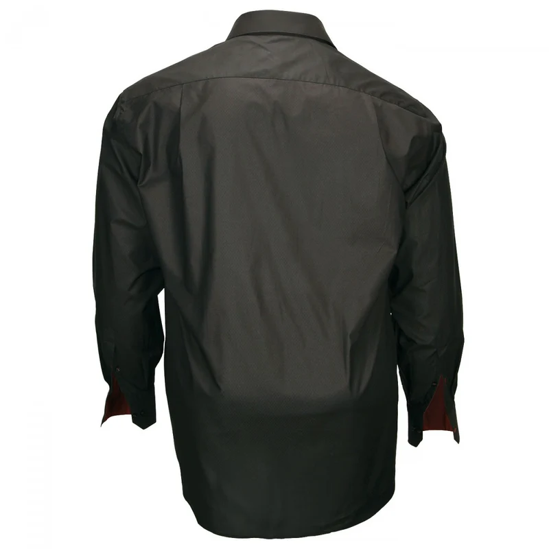 Chemise homme grande taille tissu armuré coupe droite LUGANO Doublissimo
