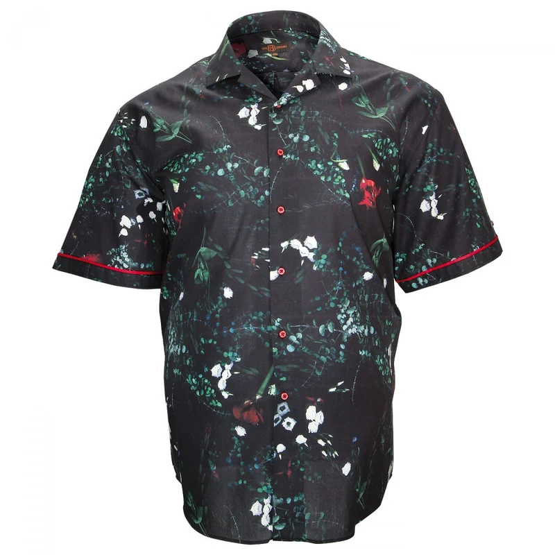 Chemise homme grande taille mode coupe droite FLOWERTY Doublissimo
