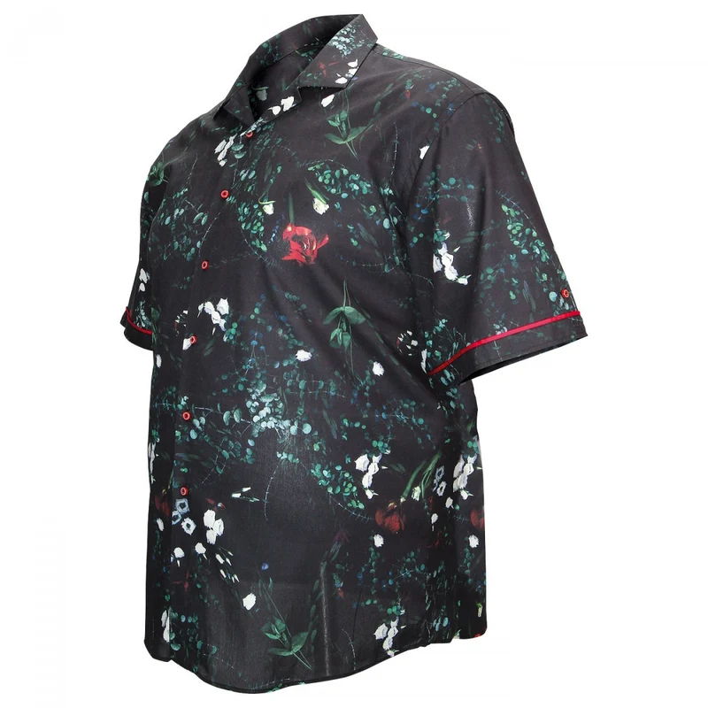 Chemise homme grande taille mode coupe droite FLOWERTY Doublissimo