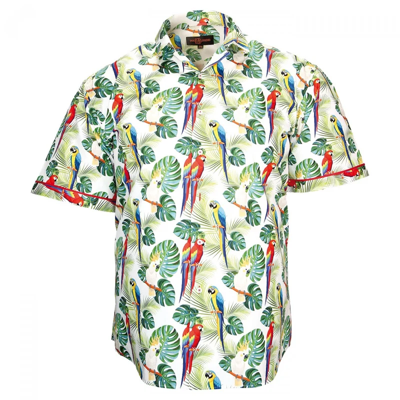 Chemise homme grande taille mode coupe droite JUNGLE Doublissimo