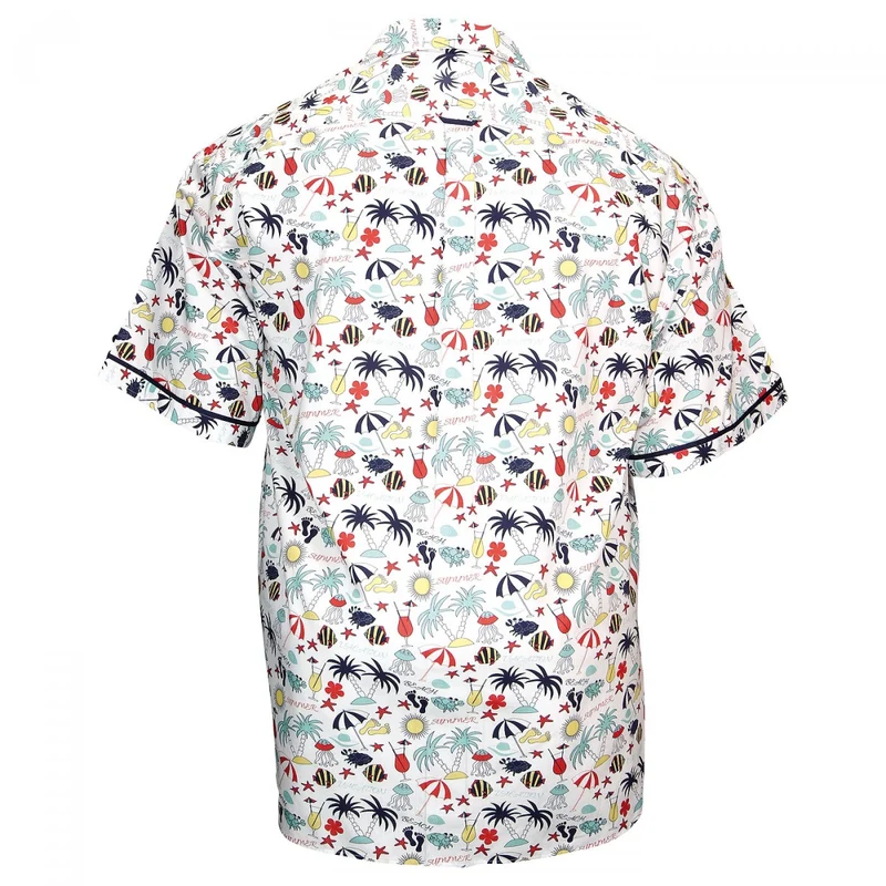 Chemise homme grande taille imprimée coupe droite BELLE ILE Doublissimo