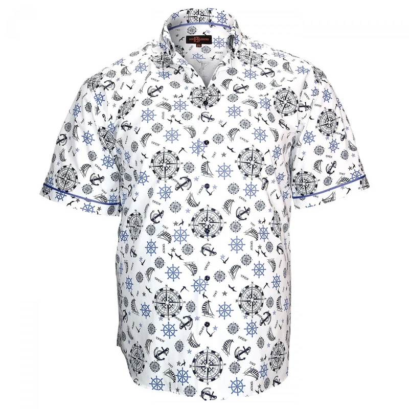 Chemise homme grande taille imprimée coupe droite SEXTAN Doublissimo