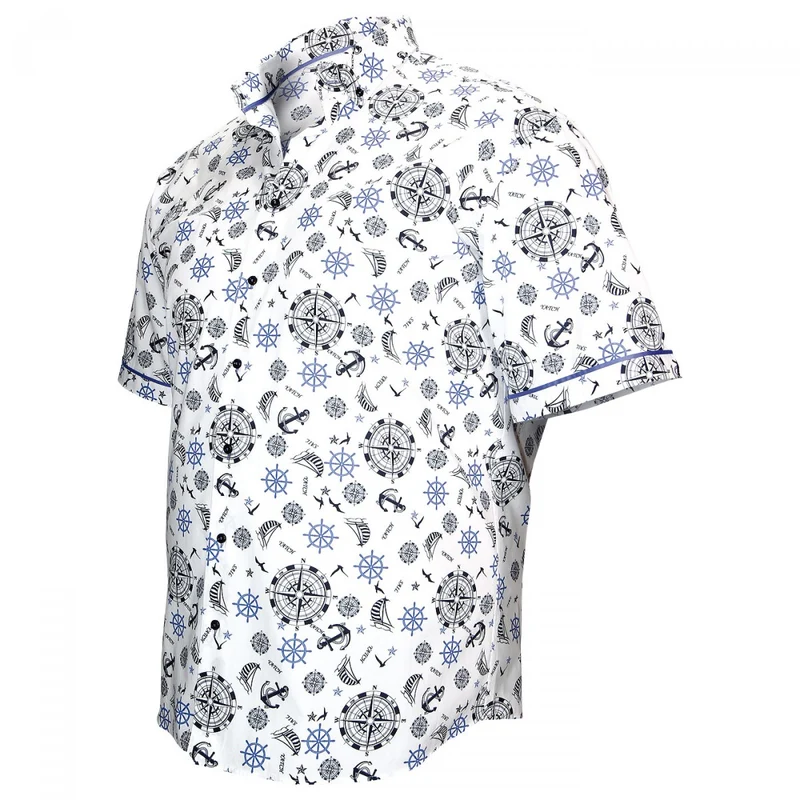 Chemise homme grande taille imprimée coupe droite SEXTAN Doublissimo