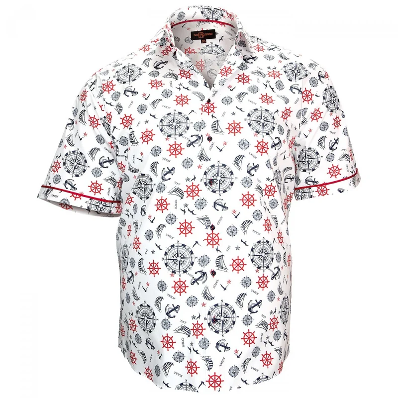 Chemise homme grande taille imprimée coupe droite SEXTAN Doublissimo