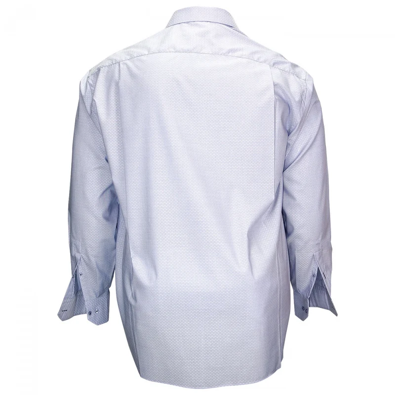 Chemise homme grande taille tissu armuré coupe droite HONFLEUR Doublissimo