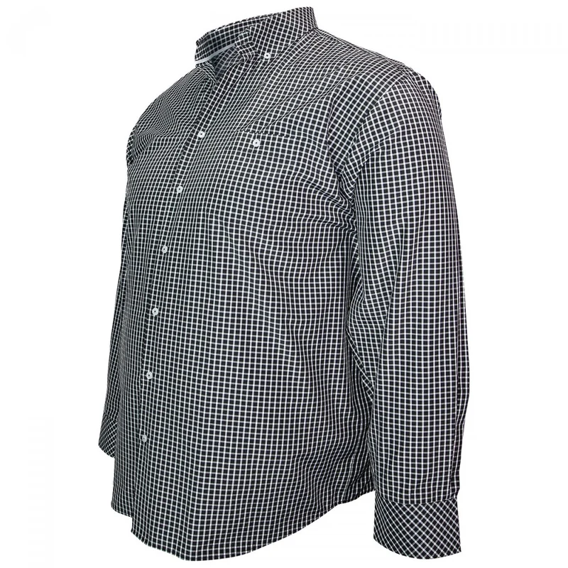 Chemise homme grande taille à carreaux coupe droite QUADRO Doublissimo