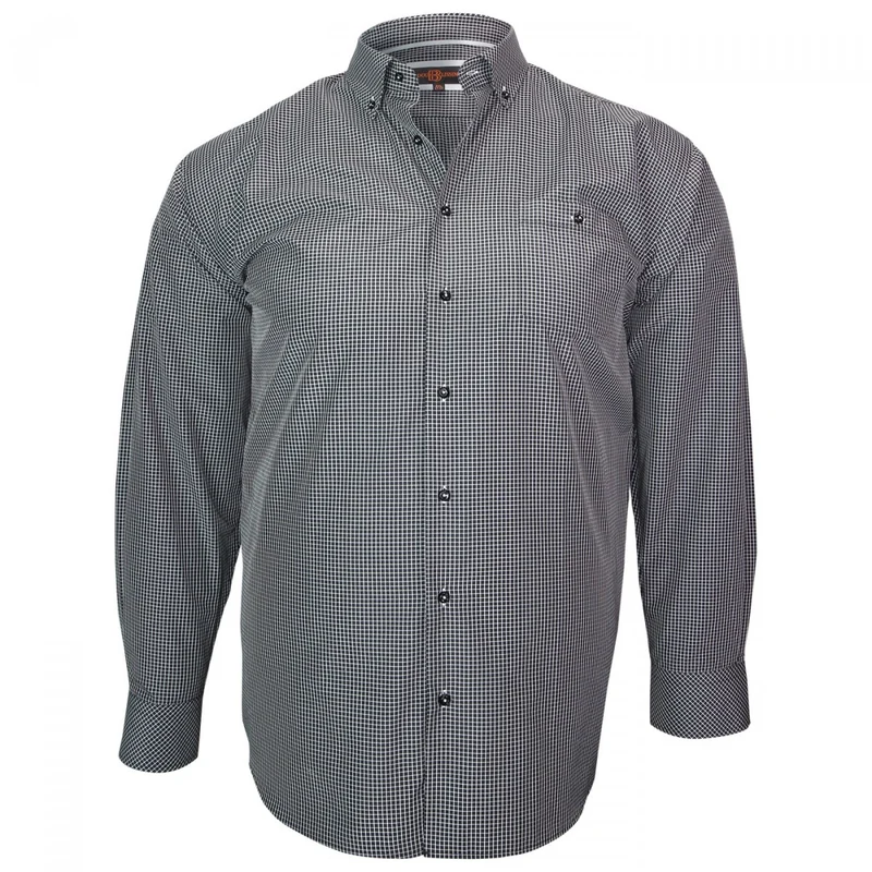Chemise homme grande taille à carreaux coupe droite QUADRO Doublissimo